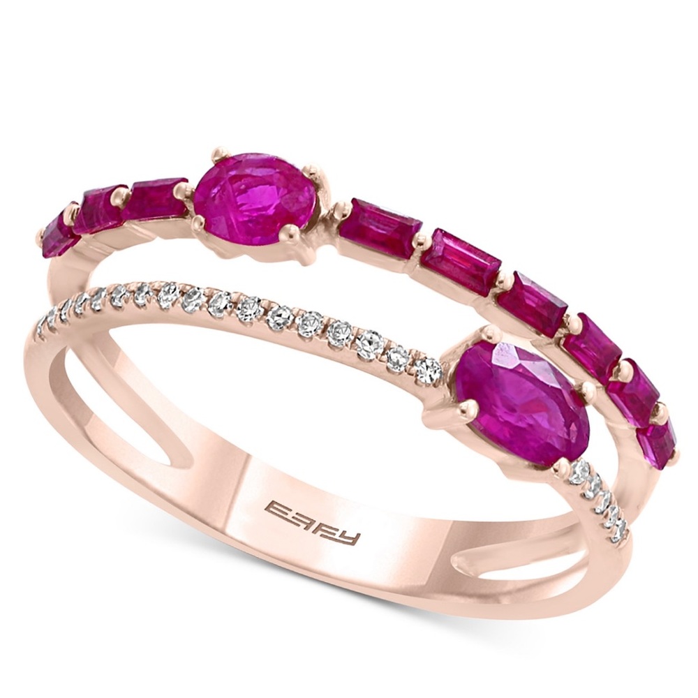 Effy ruby and diamond ring